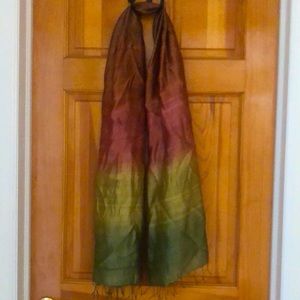 Silk blend scarf
